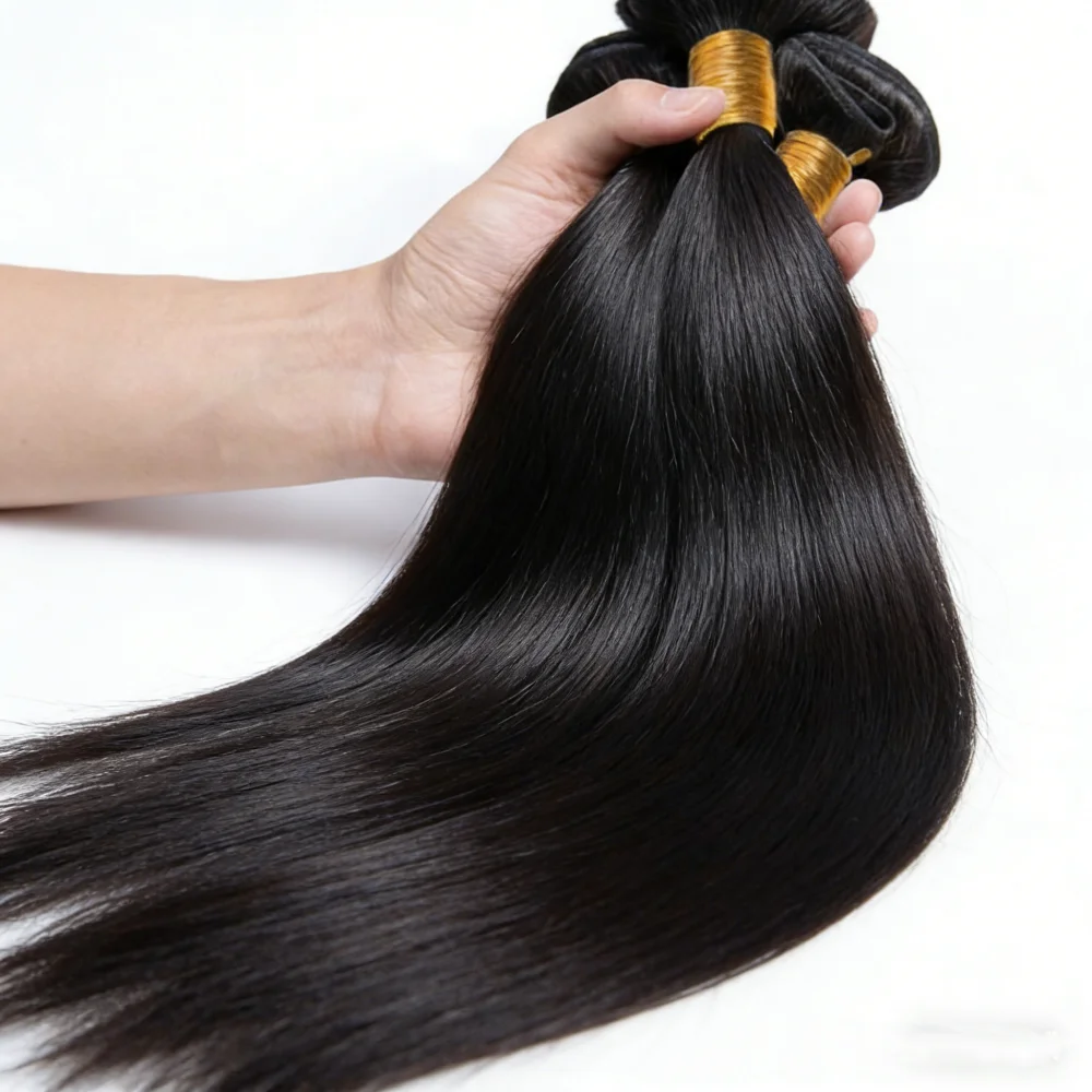 

Натуральные прямые волосы 30-32 дюйма, бразильские, необработанные, 100% натуральные человеческие волосы, двойная прядь, для плетения кос, для женщин