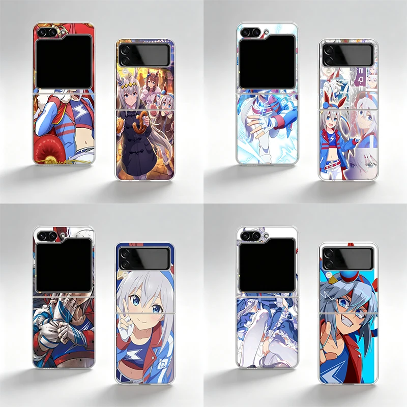 Tamamo Cross Phone Case For Samsung Z Flip7 4 3 2 5 6 Flip8 Galaxy Z Fold 8 Ultra Fold5 4 3 6 7 Fold Special TPU Transparent Pat