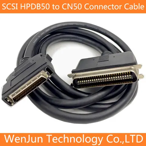 SCSI cable HPDB50 to CN50 Connecctor Cable SCSI HPDB50-pin to CN50-pin Power Cable 2Meter Scanner cable