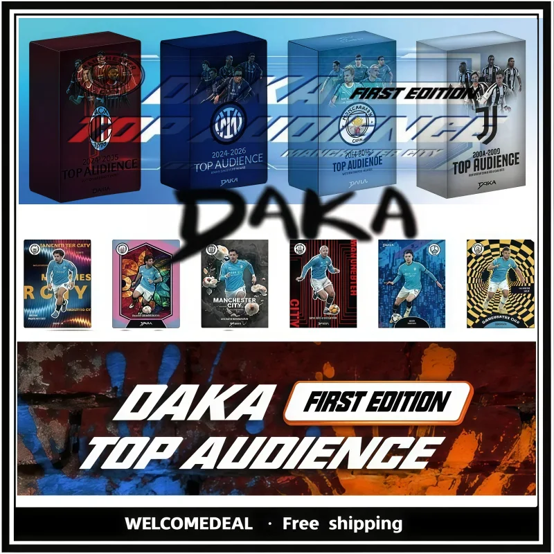 

Genuine 2025-26 DAKA Top Audience Series 2 Football Star Collection Card Signature Rating Card Football Club Official Box Gifts