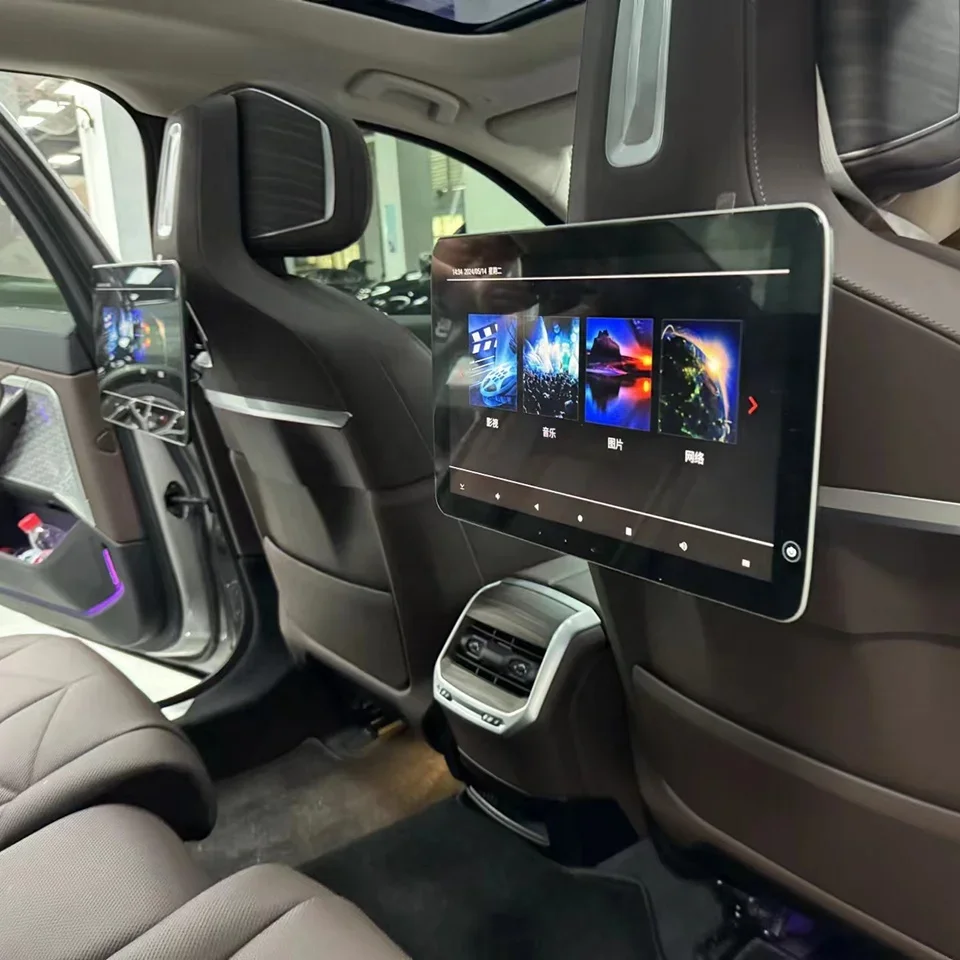 13.3 Inch Touch Screen Insert in Rear Seat Media Display Android Video Player for  X5 X7 Car Multimedia System WIFI Youtube