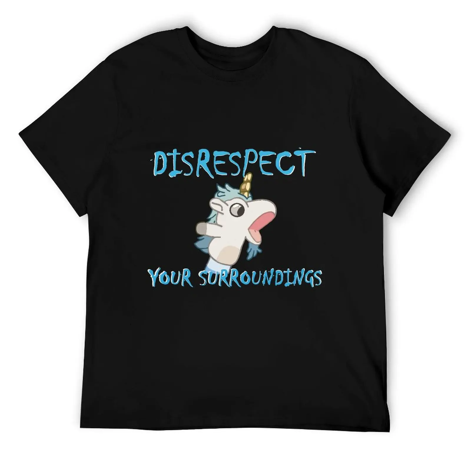 

Футболка Unicorse Disrespect Your Surroundings, мужские футболки для мужчин, хлопковая футболка, мужские футболки с забавным рисунком