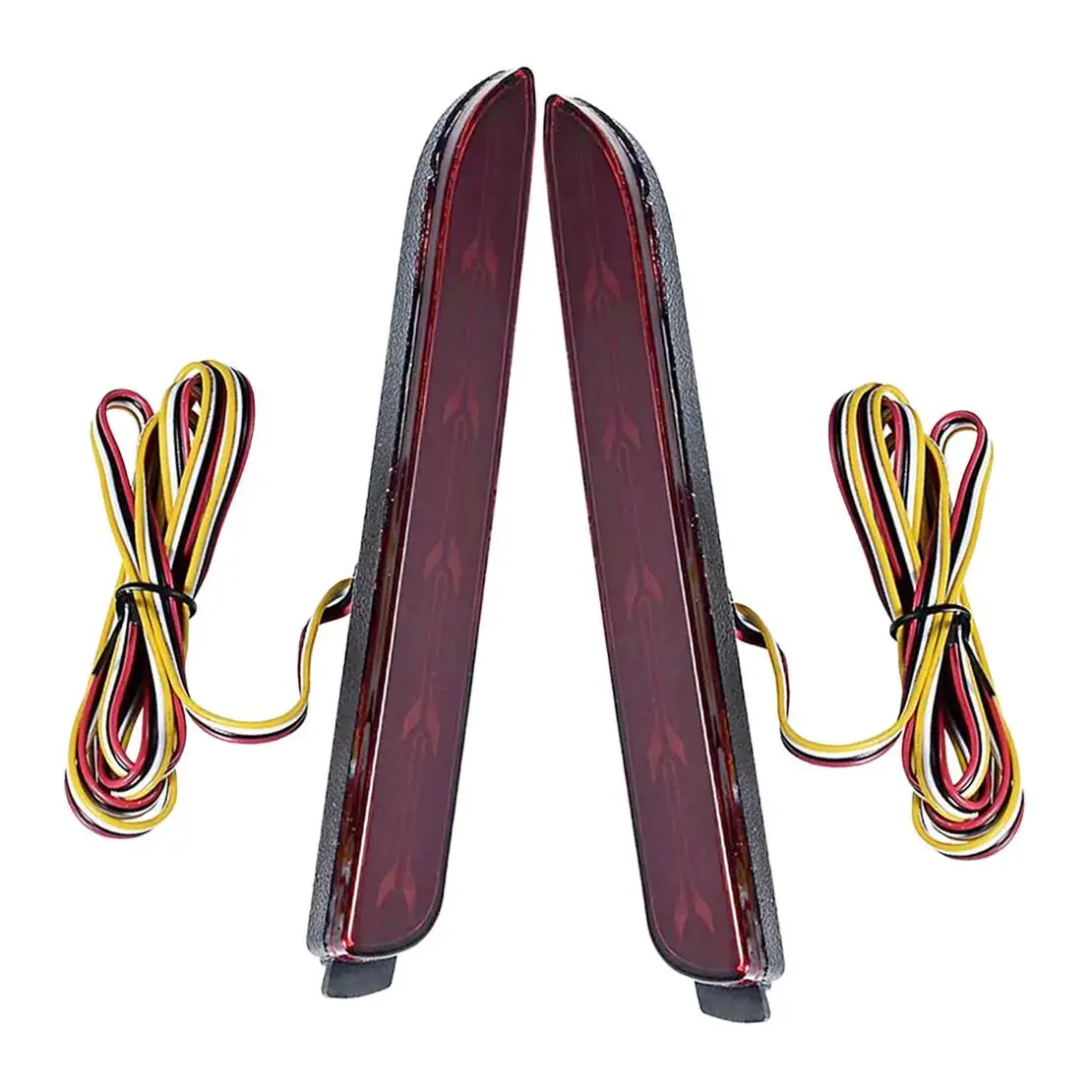 

1 пара красных отражателей заднего бампера, стоп-сигнал 12 В, подходит для Toyota Matrix Venza RAV4 Avalon Camry Lexus RC350 IS-F