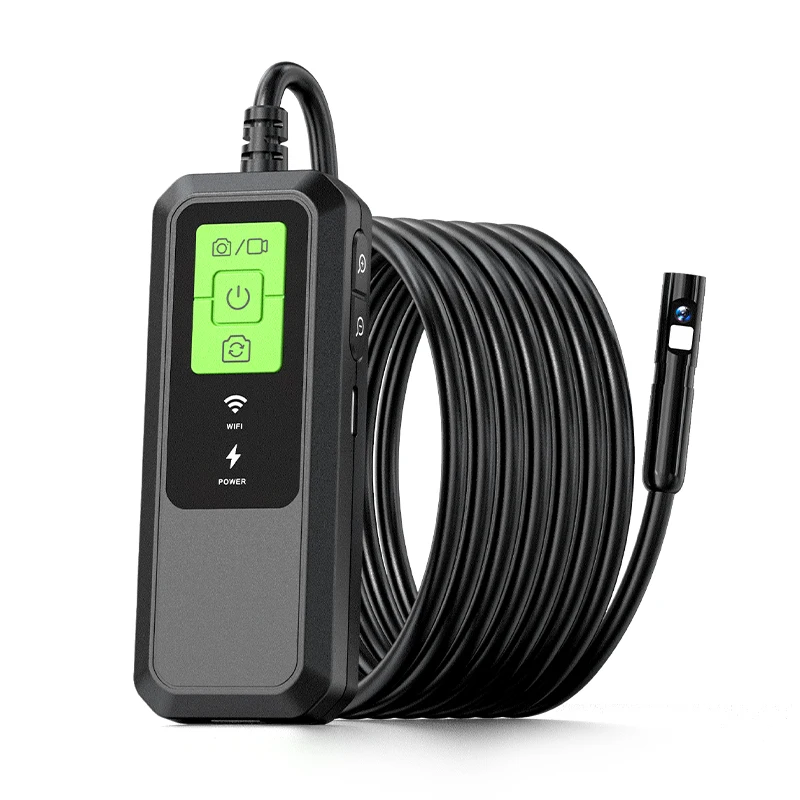 

China Made Industrial Borescope Camera 7.9mm Dual Lens 10m 2K Wifi Connection IP67 Waterproof Mini Endoscope for Cars Inspection