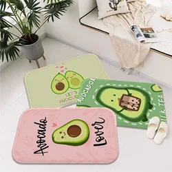 cute cartoon fruit avocado Hallway Carpet Rectangle Anti-slip Home Soft Badmat Front Door Indoor Outdoor Mat Hotel Decor Mat