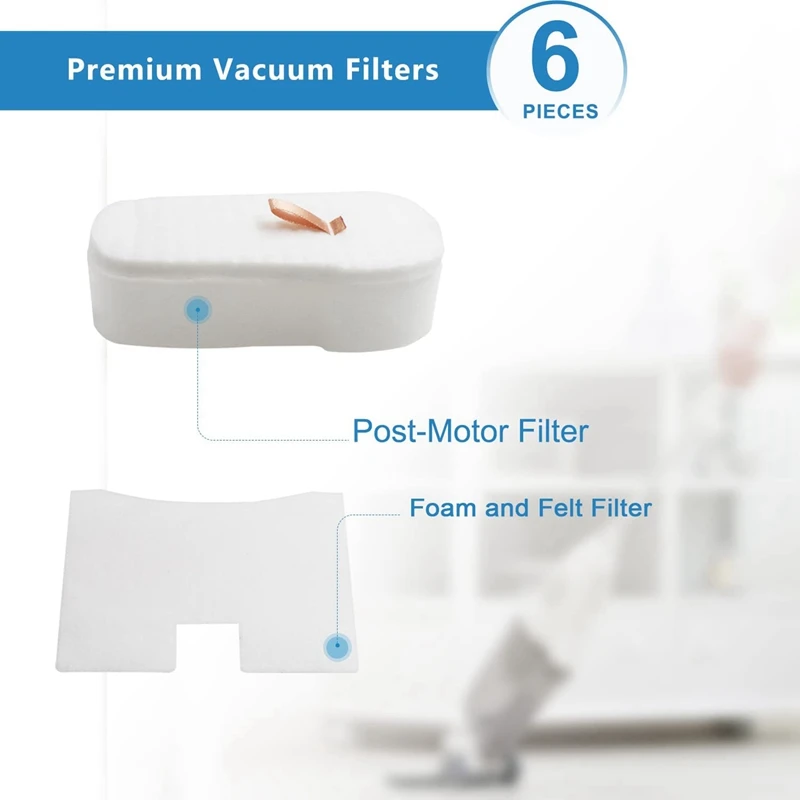 버텍스 초경량 듀오클린 파워핀 유선 진공 스틱 교체 필터, 샤크 HZ2000 HZ2002 와 호환