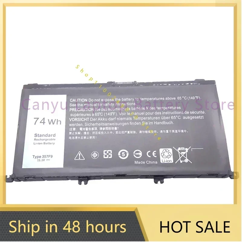 New 357F9  Battery For  Inspiron 15-7000 7559 7557 7566 7567 5576 INS15PD-1548B 1748B 1848B Laptop battery