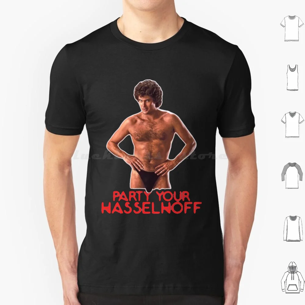 Party Your Hasselhoff T Shirt 6Xl Cotton Cool Tee David Hasselhoff 80S Funny German Germany Kitt Knightrider Knight Rider Meme