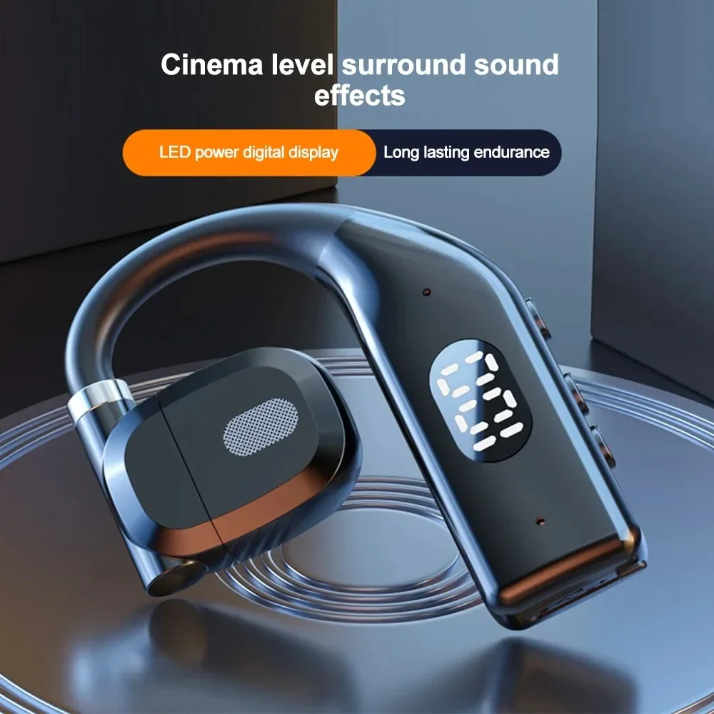 سماعات بلوتوث لاسلكية سماعات توصيل الهواء مع ميكروفون يدوي إلغاء الضوضاء سماعة للقيادة Audifonos