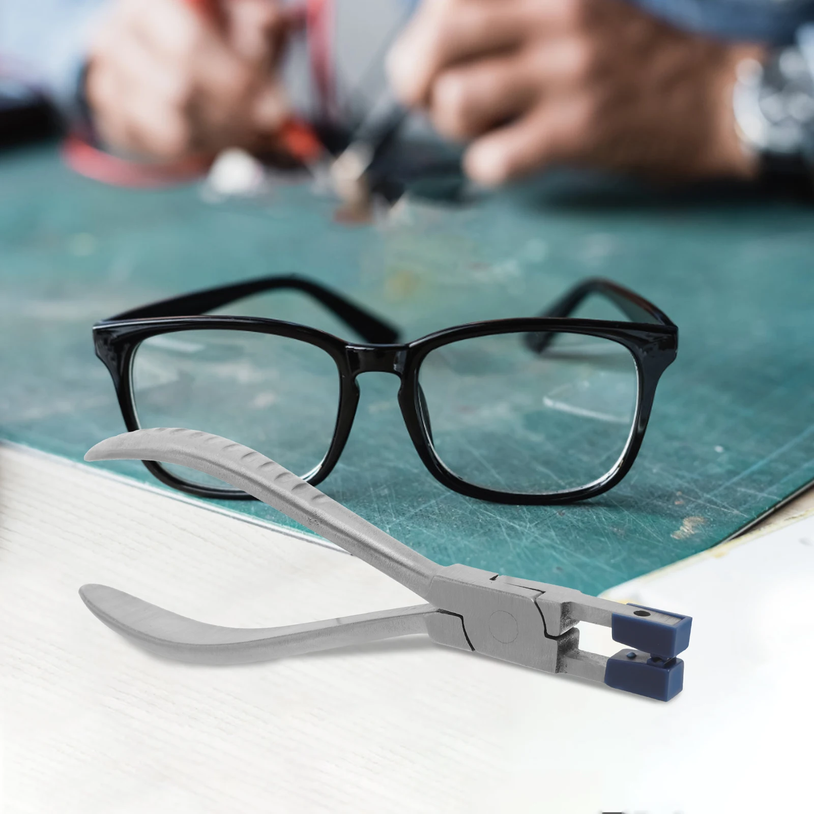 

Stainless Steel Frameless Mounting Pliers Kit Glasses Repair Tool Adjusting Nose Pad Rimless Eyeglasses Plier Lightweight