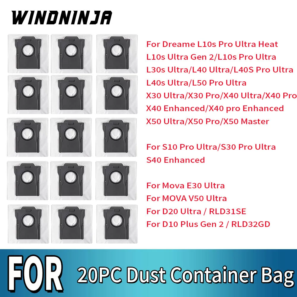 

Dust Bags Part For Dreame L10s Pro Ultra Heat L10s Ultra Gen 2 X30 Ultra X30 Pro X40 Ultra X40 Pro L40 Ultra X50 Ultra Vacuum