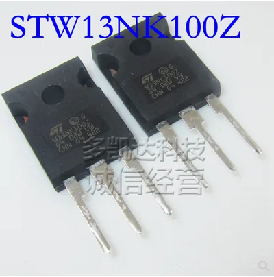 10PCS/LOT New  Original   W13NK100Z STW13NK100Z TO-247 1000V 13A