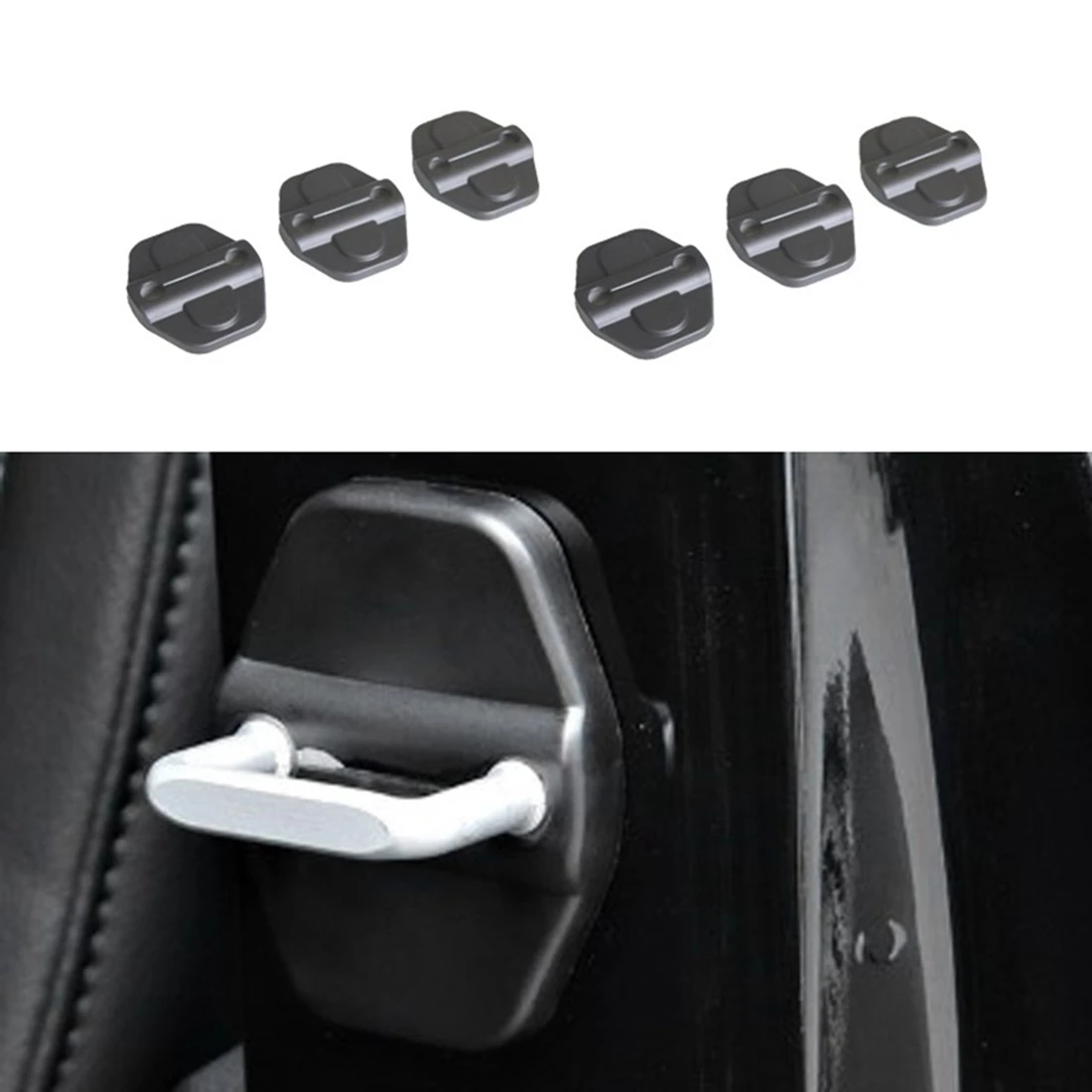 Door Lock Cover & Door Screw Cover Trim Accessories for Jeep Wrangler JL 2018-2022 Gladiator JT 2020-2022