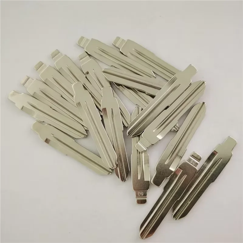 10Pcs/Lot #60 GT15 Metal Uncut Flip Key Blank Replacement Key Blade Compatible With KD VVDI Key Cutting Machine For Fiat Palio O