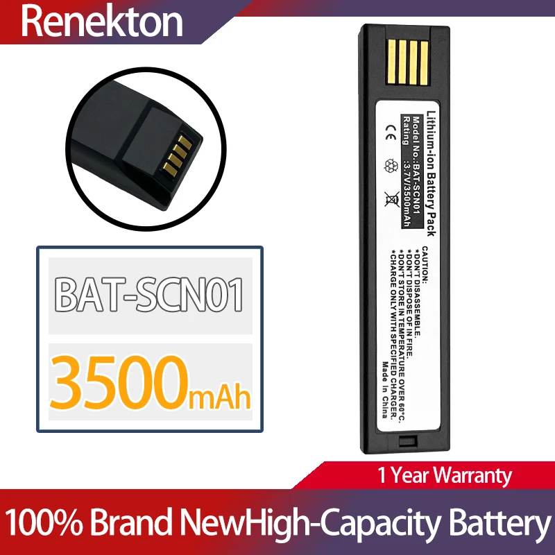 Battery 3500mAh For Honeywell 1202G 1902GHD GSR 1452G 4820 3820 BAT-SCN01 Barcode Scanner Battery