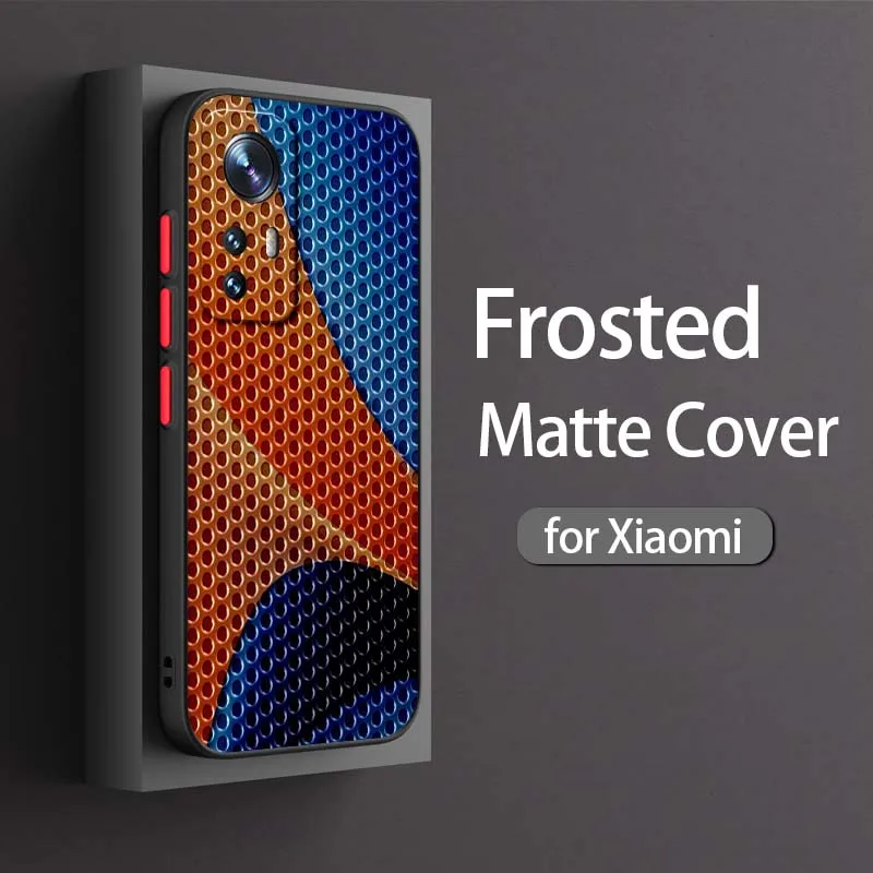 Carbon fiber pattern For Xiaomi 14T 13T 13 12T 12 12S 11T 11 11i 10 10T Ultra Pro Lite Frosted Translucent Phone Case - Image 5
