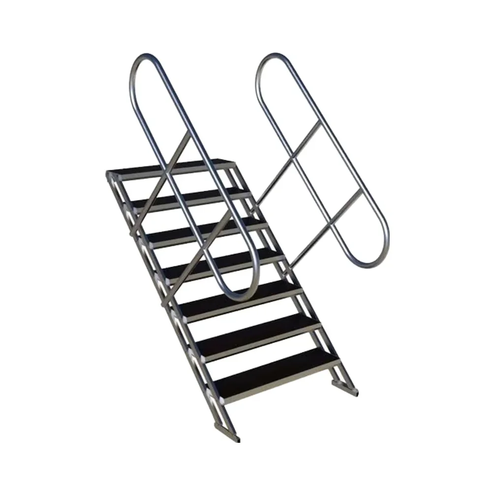 Portable Outdoor Aluminum Alloy & Plywood Folding Stair Stage Modern Appearance for Truss Lighting Displays