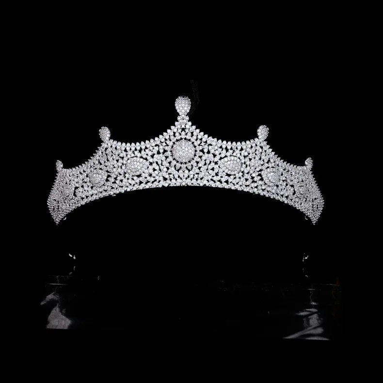 

European and American Style New Cute Headwear Women's Light Luxury Crown Dress Decorative Jewelry Wedding Ball Gift H-64