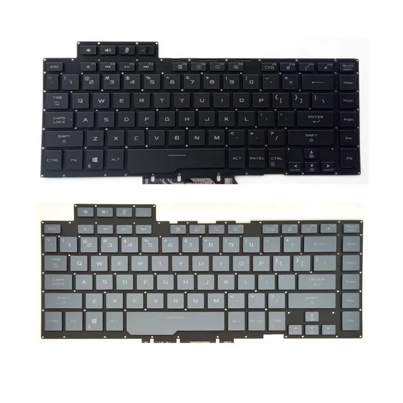 

Клавиатура с подсветкой для ноутбуков ASUS ROG Zephyrus GU502 GA502 GX502 GM502, черная/серая