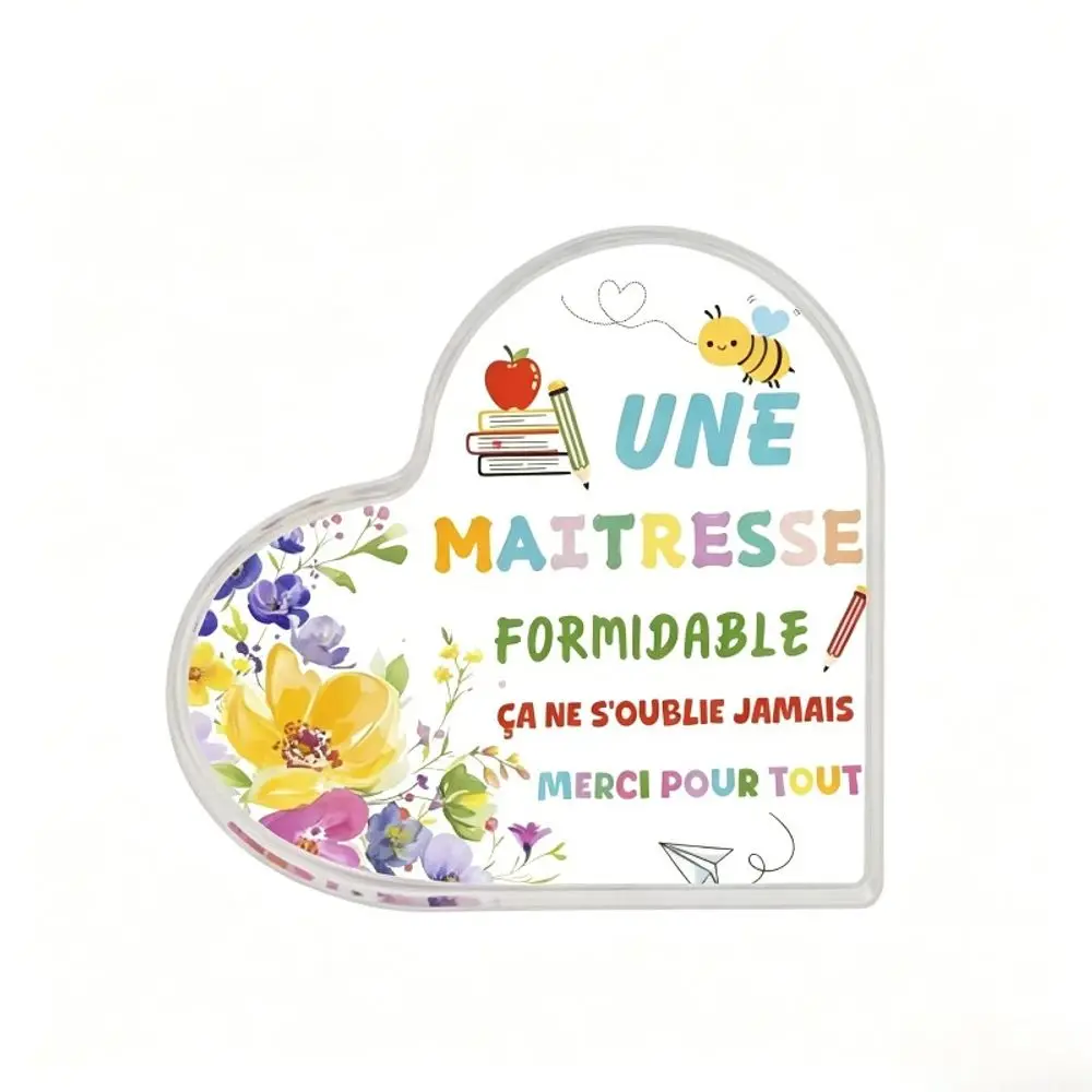 Acrylic Plate Teacher Gift, Year End Appreciation Present