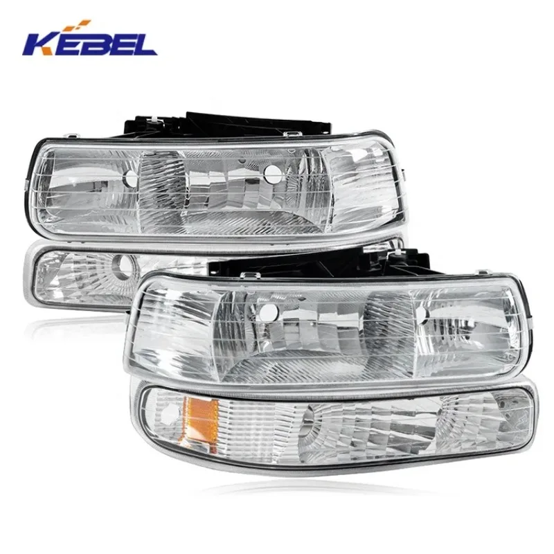 Kebel Car Lighting Systems Auto Head Lights Good Quality Car Headlamp for Chevrolet Silverado 1999 2000 2001 2002
