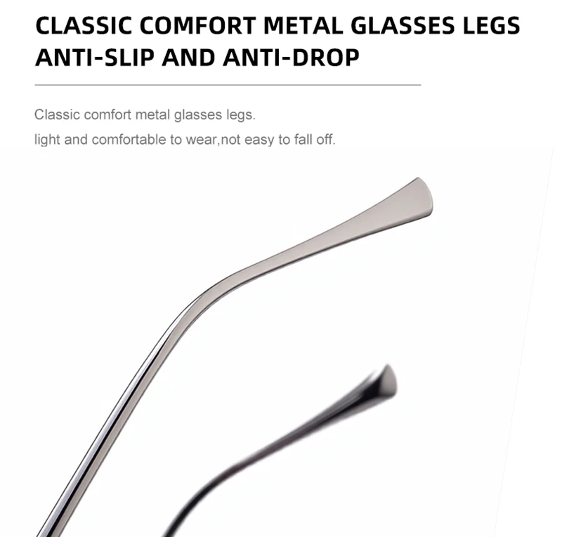 Mimiyou Quadratische randlose Sonnenbrille für Herren, hochwertige Outdoor-Brille für Damen, Grace Fashion-Brille, Marke UV400, Sonnenbrille – Detail 12