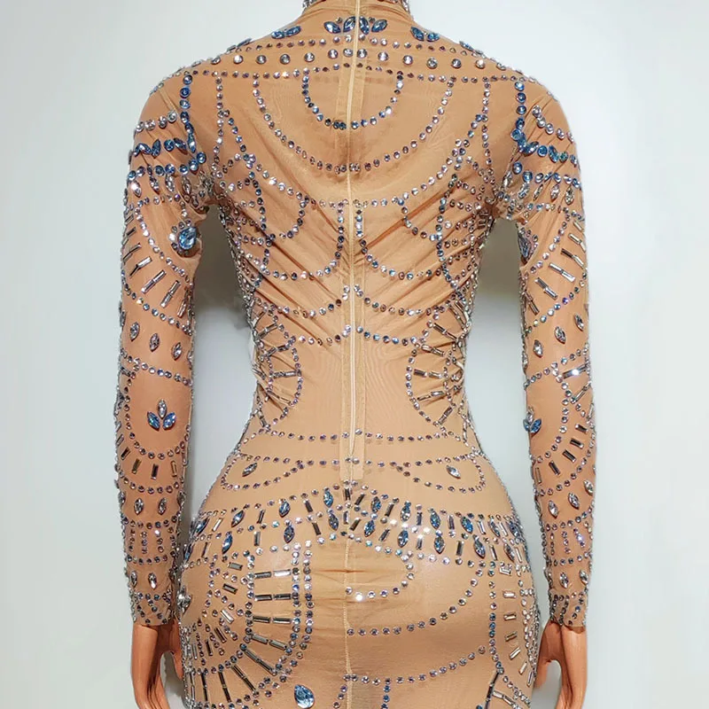 วันเกิดพรหมไนท์คลับบาร์นักร้องรุ่น Catwalk จัดเลี้ยงชุด Vestidos Para Fiesta De Lujo สวมใส่ชุดสําหรับสตรี