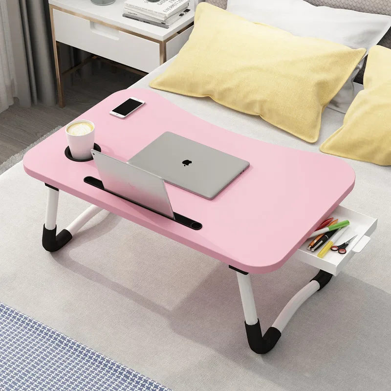 Foldable Portable Mini Computer Desk for Bedroom Dormitory Laptop Gaming Studying Reading on Bed Sofa Tray Small Lazy Table