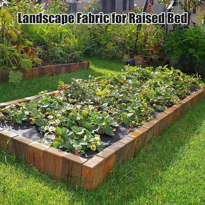 Weed Barrier Landscape Fabric With 3 Inch Planting Holes,Weed Barrier Fabric 3.3 Ft X 11.8 Ft Weed Block Gardening Mat