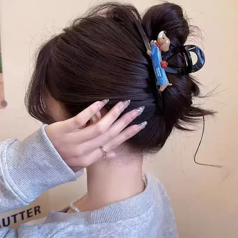 

Cartoon Puppy Sausage Dog Hair Clip Cute and Versatile New Style Back of The Head Hair Claw Shark Clip Hair Accessories