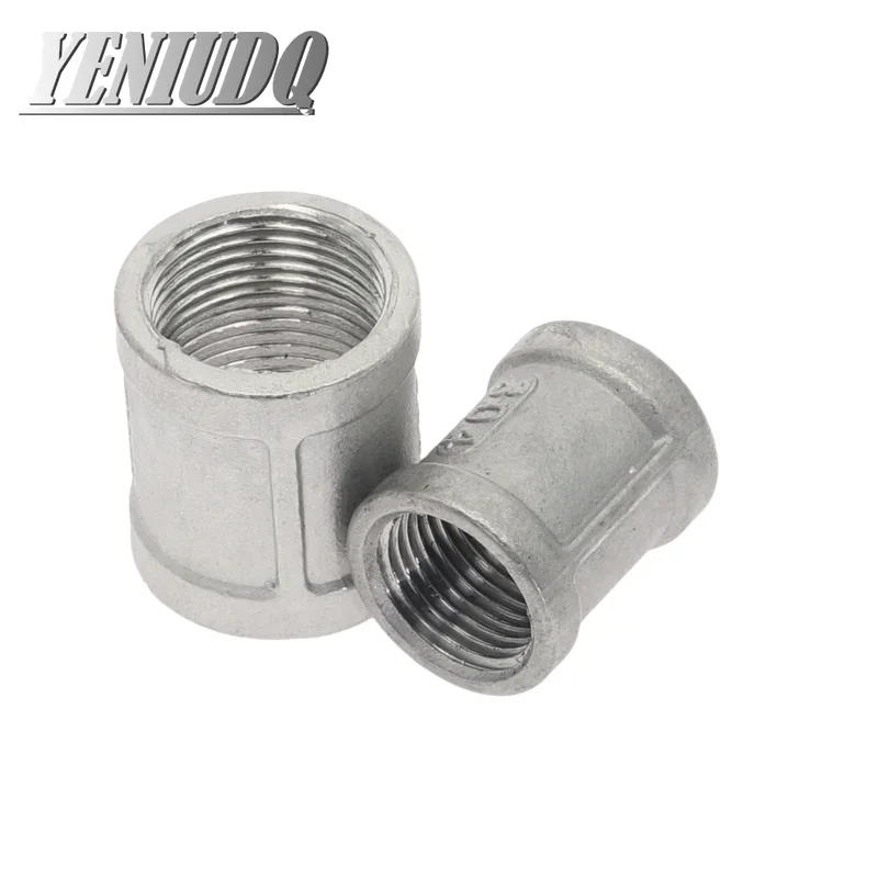 

Water Connection 1/8" 1/4" 3/8" 1/2" 3/4" 1-1/4" 1-1/2" Female Threaded Coupling F/F Stainless Steel SS304 Couple Pipe Fittings