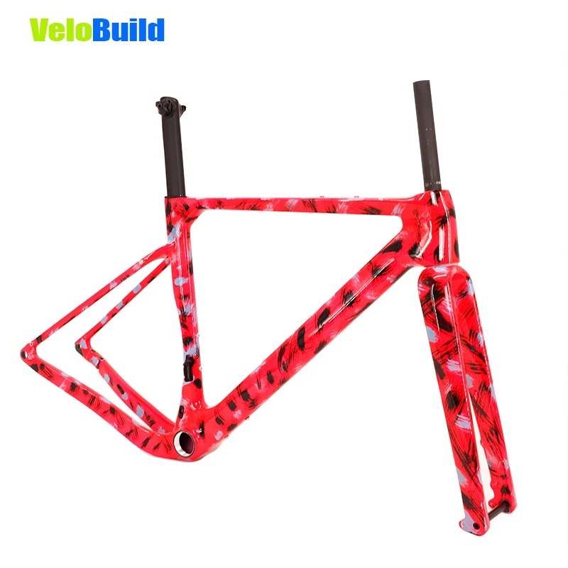 

2025 New Carbon Fiber Aero Gravel Bike Frameset T47 Bottom Bracket