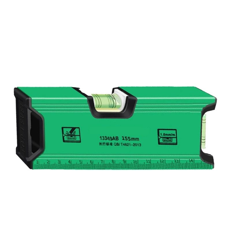 Imagem -05 - Mini Nível Magnético da Bolha Espíritos 105 155 200 mm com Base Magnética Forte