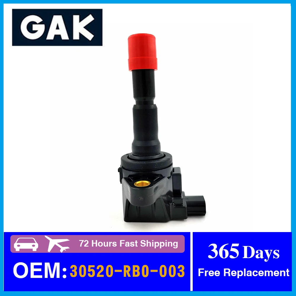 GAK 30520-RBO-S01 Ignition Coils For Honda 1.5L UF581 2007 2008 CR-Z City UF626 C1578 30520RB0S01 30520-RBO-003 CM11-116