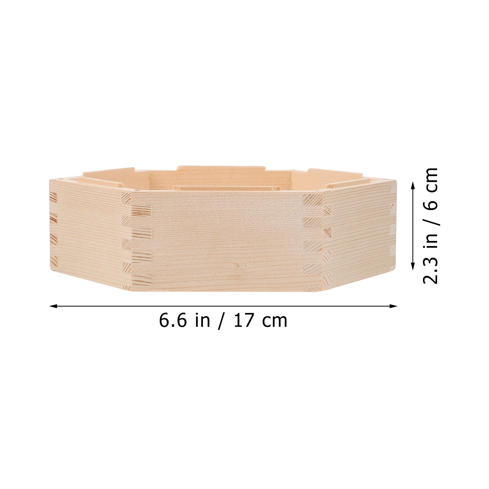 

Hexagonal Wood Food Steamer Eco-Friendly Kitchen Steamer Basket Practical Household Cooking Supplies for Meat Desserts