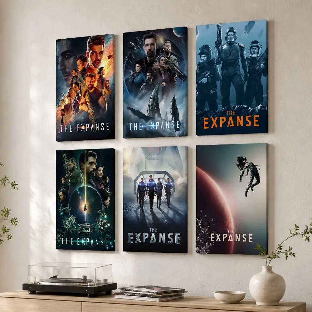 Tv Series The E-Expanse Framed Wall Painting Wood Canvas Poster For Living Room Bedroom Hallway Office Home Decor Gift