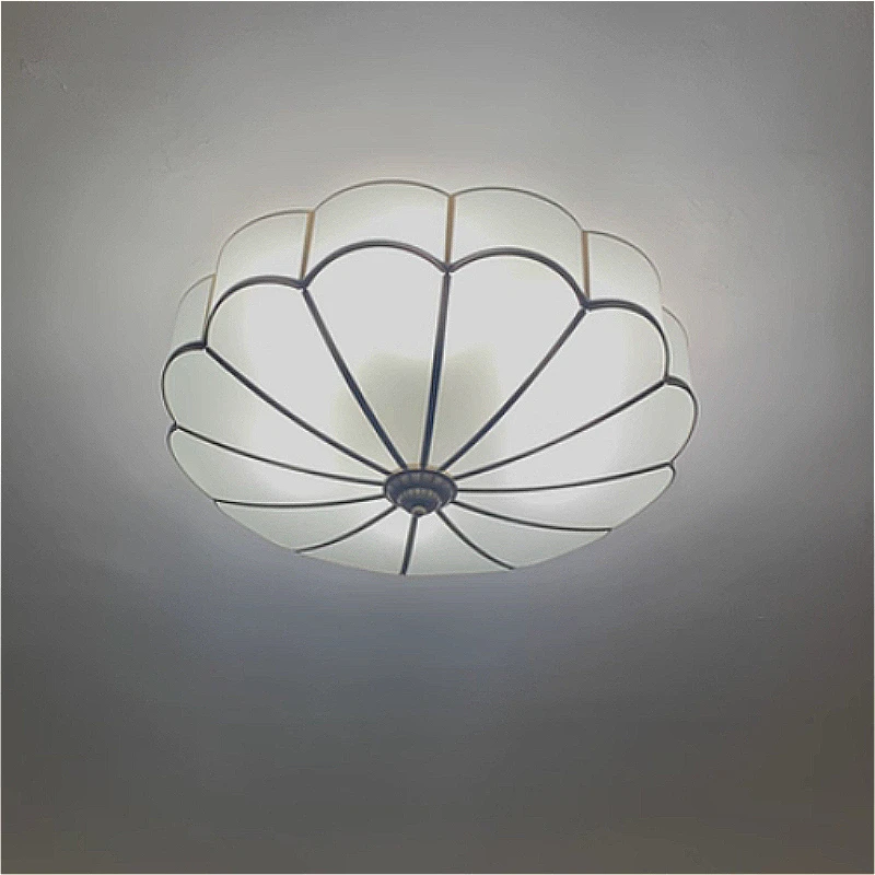 2026 All-copper American-style Minimalist LED Ceiling Lamp for Modern Study Room; Round European-style Dining Room Lamp