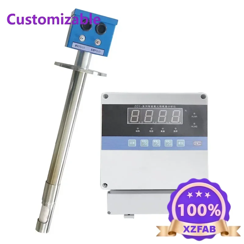 Factory Direct 2026 Industrial  Analyzers Online Zirconia O2 Analyzer Boiler Flue  Content Zirconia Probe 4-20mA  Analyzer