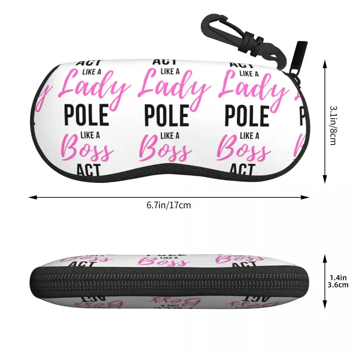 Act Like A Lady Pole Like A Boss - Pole Dance Design Shell Glasses Case Protective Sunglasses Box Women Men Eyeglasses Bag Pouch