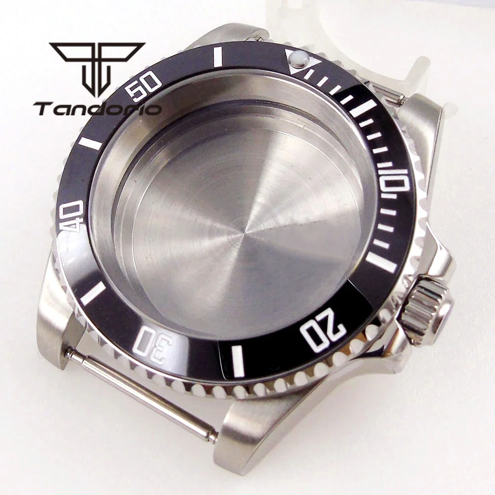 40mm Watch Case AR Sapphire Glass 200M Waterproof 120 Clicks Rotating Bezel Fit NH35 NH36 NH34 ETA2824 PT5000 Automatic Movement