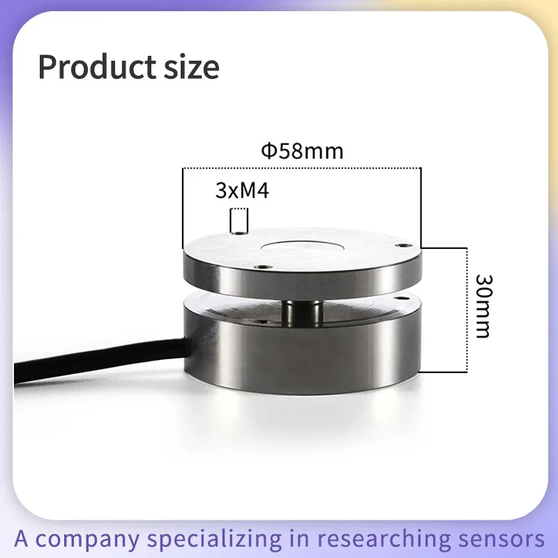58mm Planar Load Cell 20KG-10T Cylinder Weighing Sensor IP66 Waterproof for Automated Force Testing Machine Electronic Scale