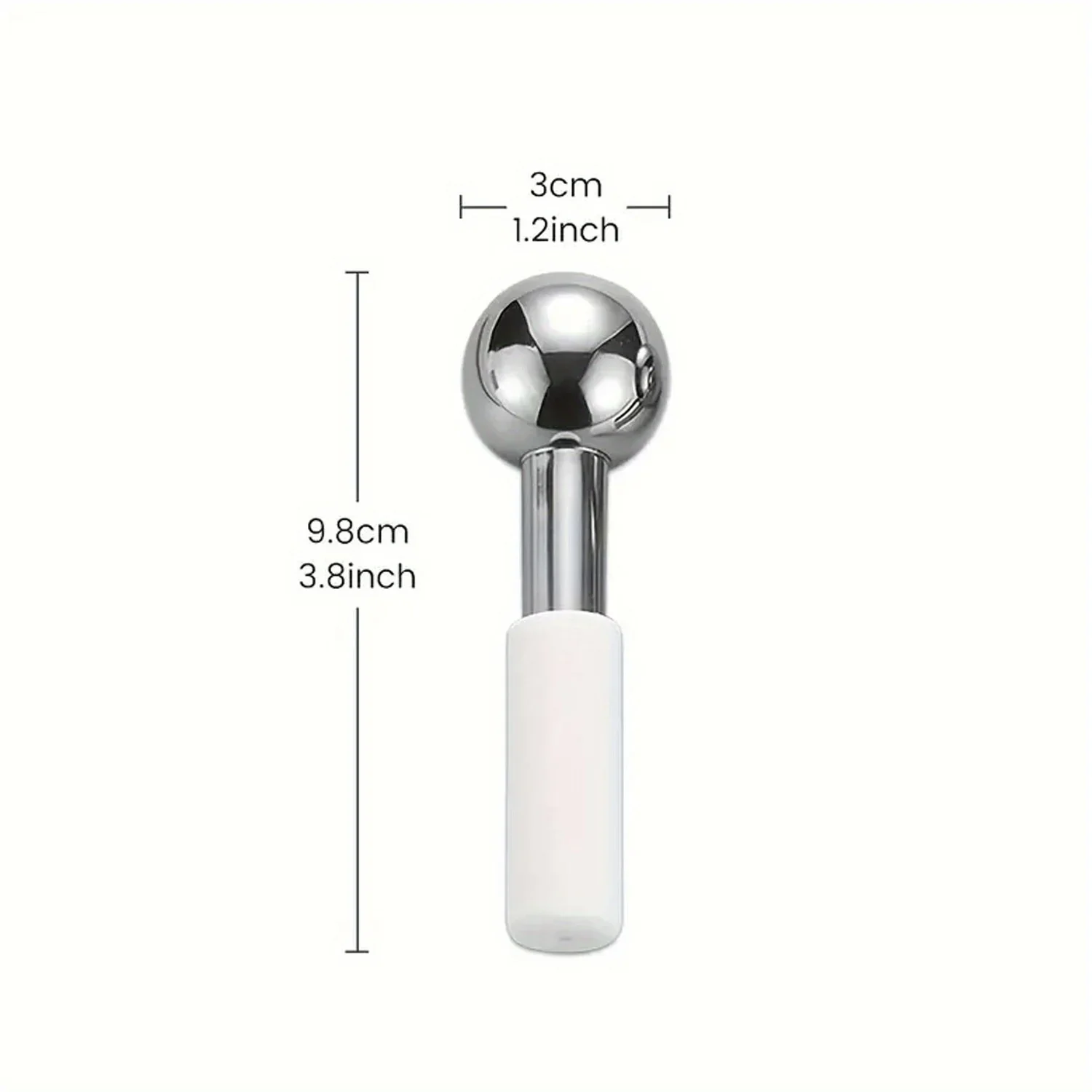 Stainless Steel Ice Globes Cooling Facial Sticks Beauty Spa Skin Care Tools Fine Wrinkles Tighten Pores Reduce Puffiness