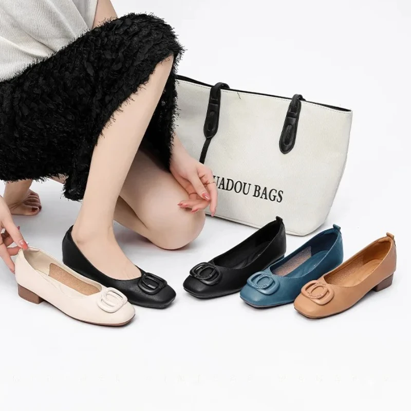 

Новая женская обувь, модные туфли-лодочки, кожаные туфли на высоком каблуке, офисные модельные туфли