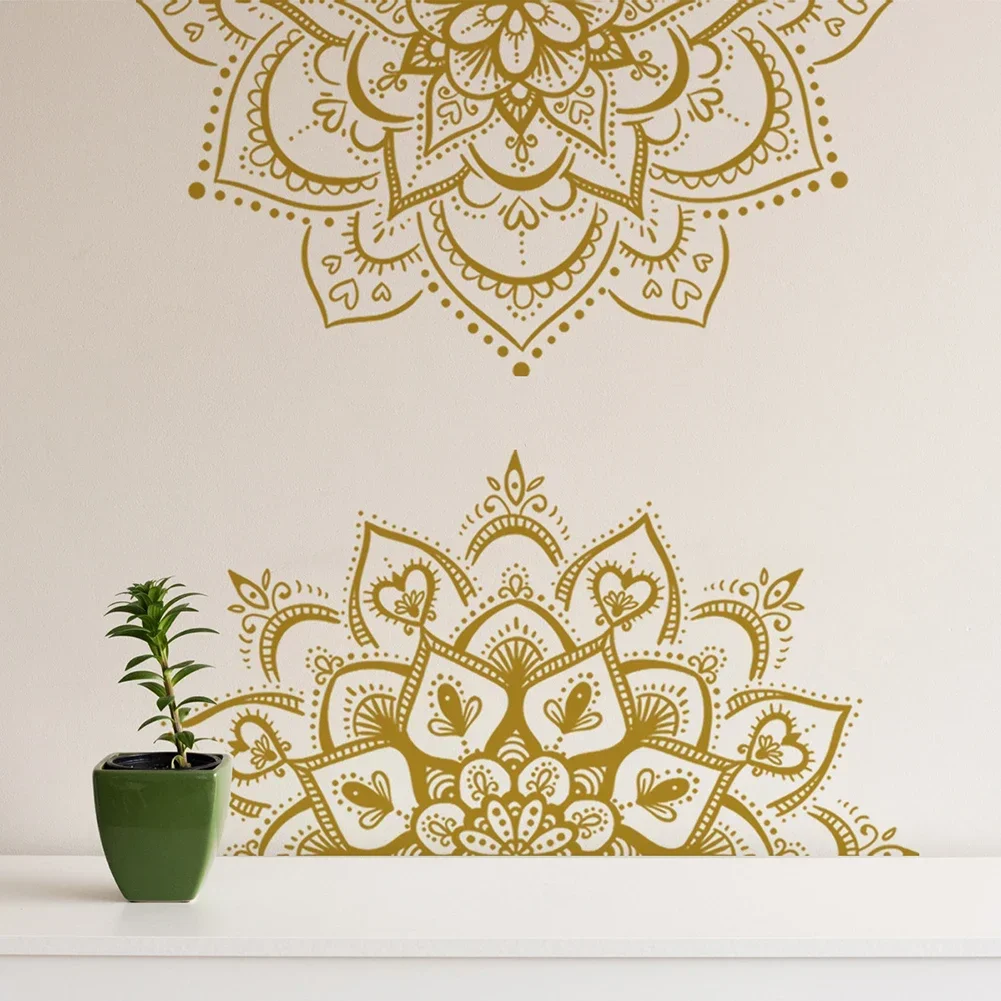 Home Decor Lotus Flower Datura Flat Walls Creative Flat Door Wall Stickers Eid Mubarak Wall Stickers Living Room