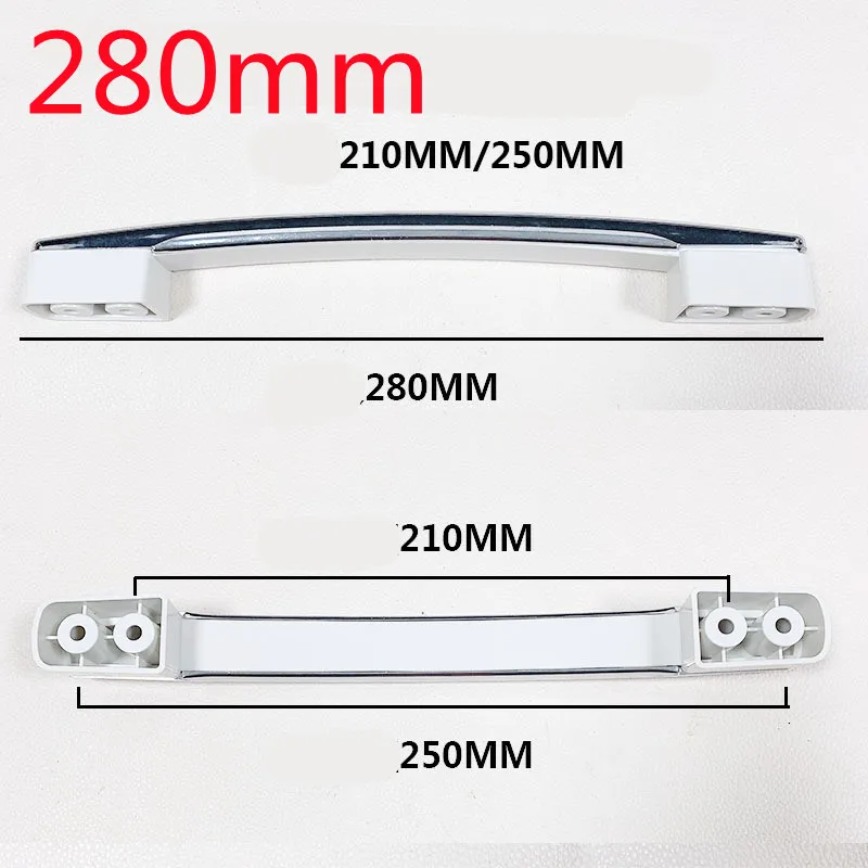 Length 280 / 310 mm Refrigerator ABS Plastic Handles  General Commercial Refrigerated Cabinet Freezer  Door Handle