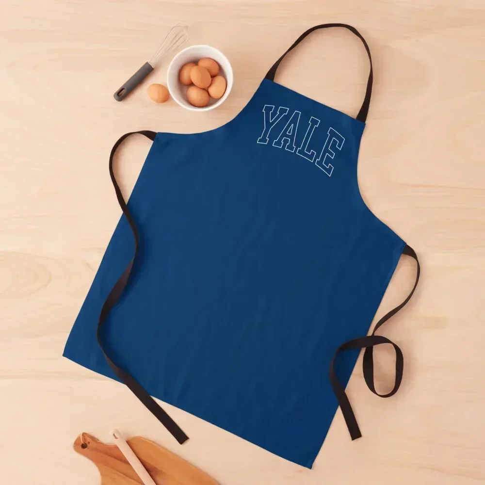 

yale - college font curved Apron Hairdressing Hairdresser Accessories with personal logo Art cleanings Apron