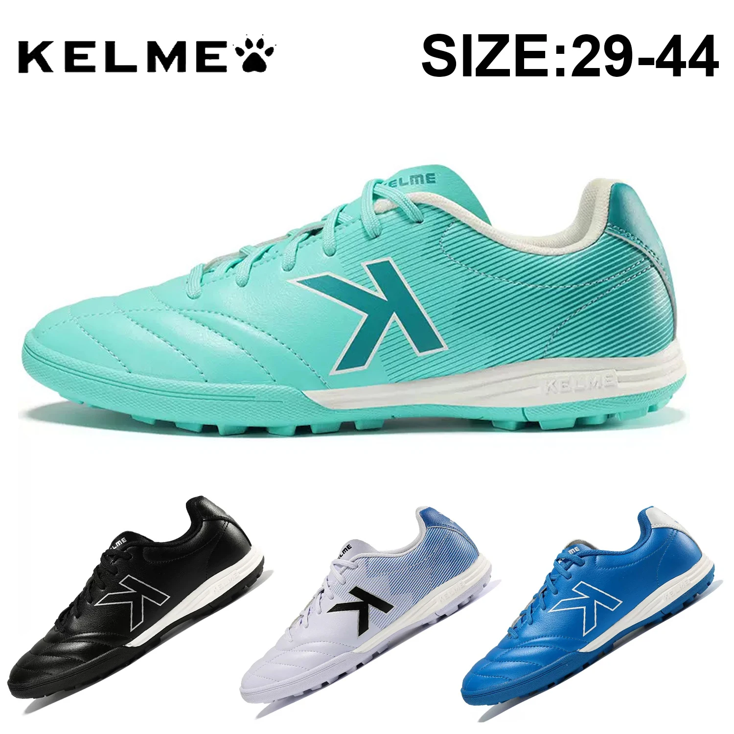 

KELME Football Shoes Children's Football Training Shoes TF Grass Non-slip Parent-child Sneakers Professional Men's Soccer Shoes