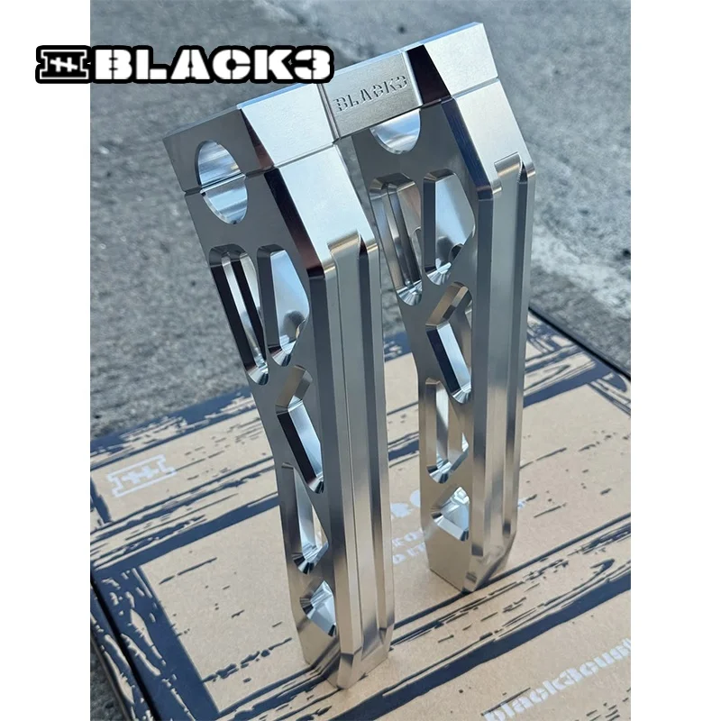 

Новые черные передние фары Black3 из алюминиевого сплава 6061 (8-10 дюймов) для мотоциклов с рулем 1-1.25 дюйма, для моделей Touring и Softail, в различных цветах
