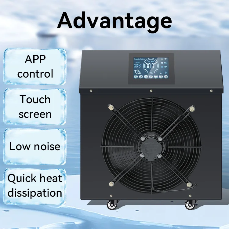 1HP Cold Plunge Chiller for Sports Recovery with UV Water Cooling Ice Bath System - Fitness Health Wellness