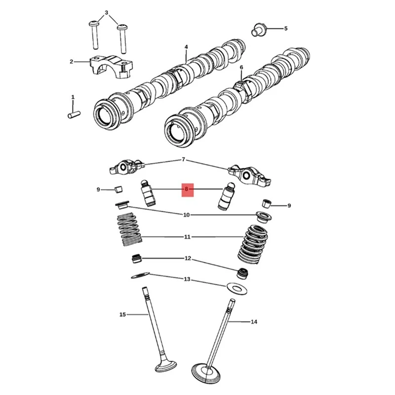 48Pcs Rocker Arms & Valve Lifters Kits 5184296AH 5184332AA For Chrysler Dodge Jeep Wrangler Cherokee Ram Pentastar 3.6L Durable